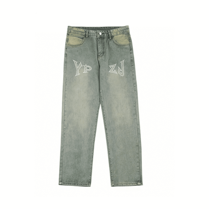 Y2k Vintage Style Distressed Jeans