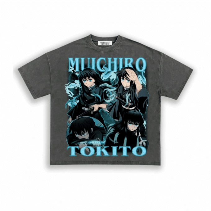 Muichiro Demon Slayer Tee - Ash Grey