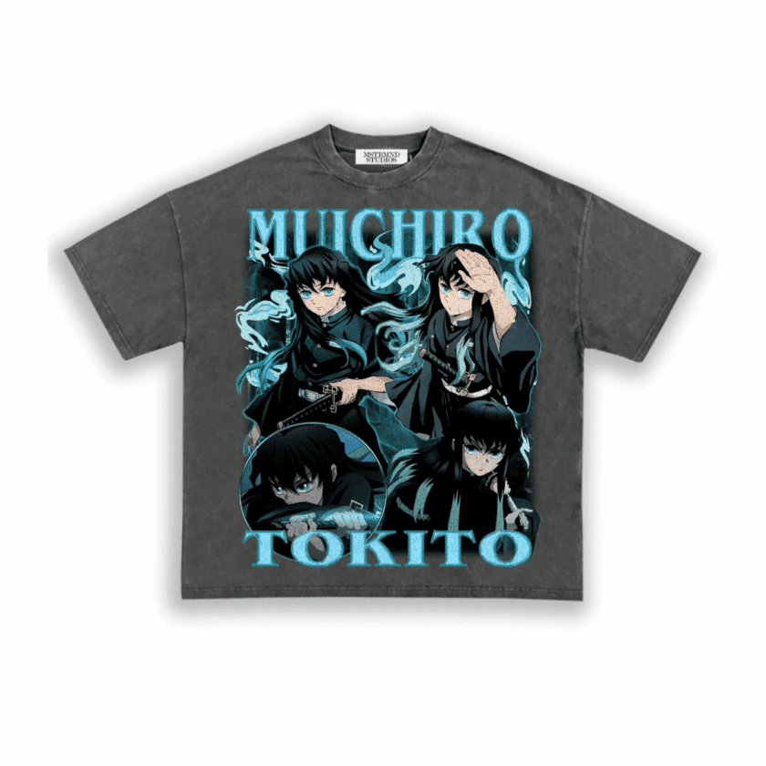 Muichiro Demon Slayer Tee - Ash Grey
