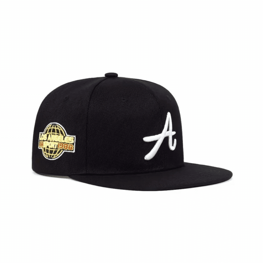 Los Angeles Embroidery Baseball Cap - Black