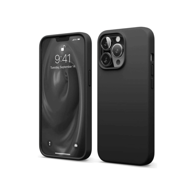 Shockproof Thickened Design Silicone Case Soft Feel - Black