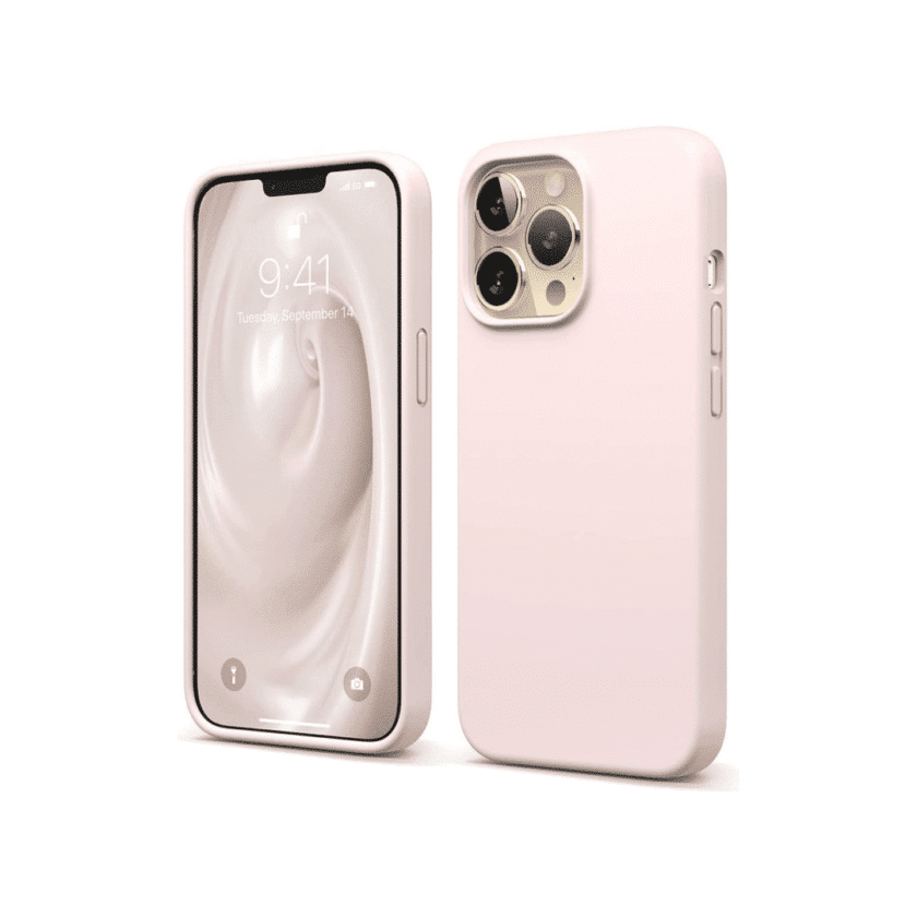 Shockproof Thickened Design Silicone Case Soft Feel - Sand Pink