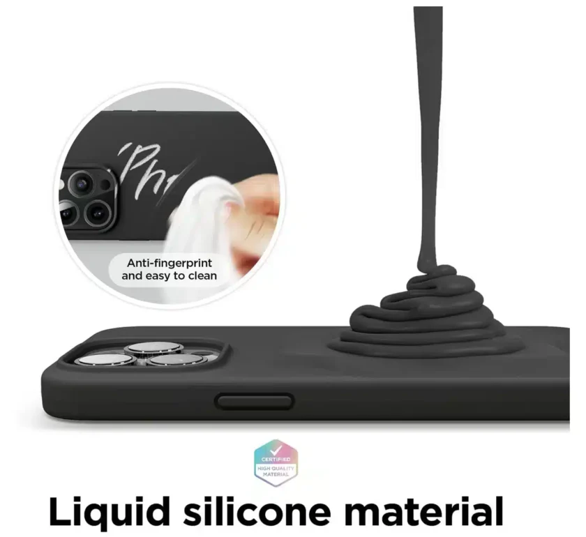 Shockproof Thickened Design Silicone Case Soft Feel - Black - Image 3