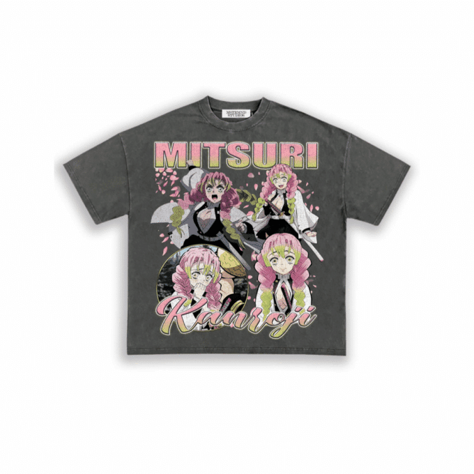 Mitsuri Demon Slayer Tee - Ash Grey