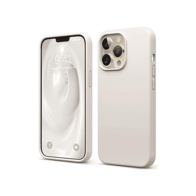 Shockproof Thickened Design Silicone Case Soft Feel - Cream Beige