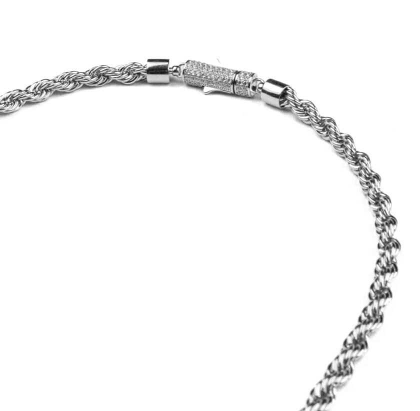 White Gold Rope Chain - 6mm - Image 2