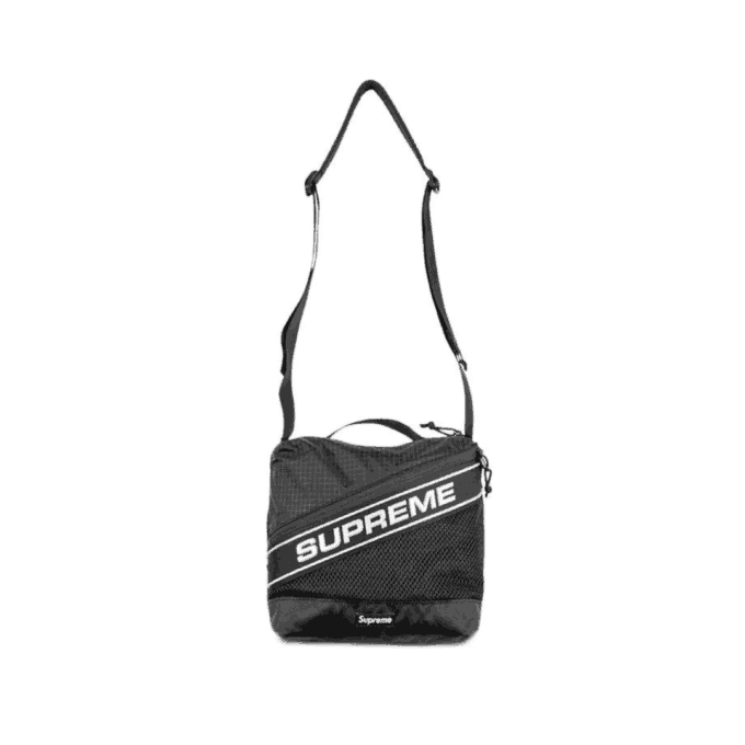 Supreme Logo Shoulder Bag - Black