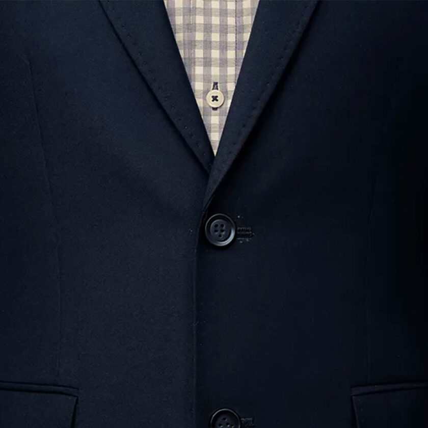 Polo Mens Custom Fit Suit - Navy - Image 4