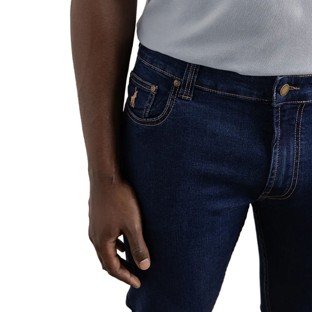 Polo Mens Simon Jean - Indigo - Image 2