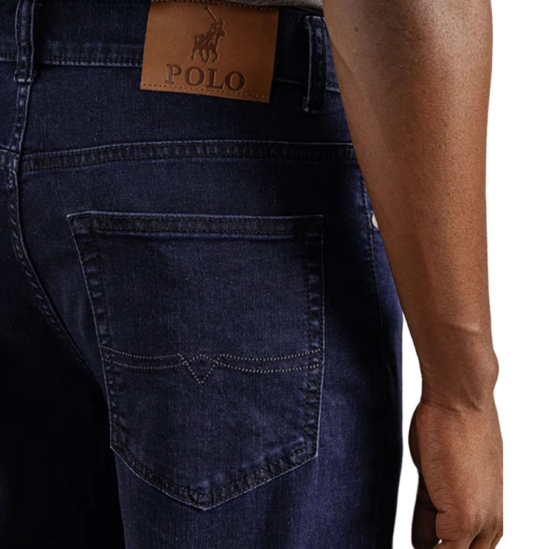 Polo Mens Simon Jean - Blue/Black - Image 3