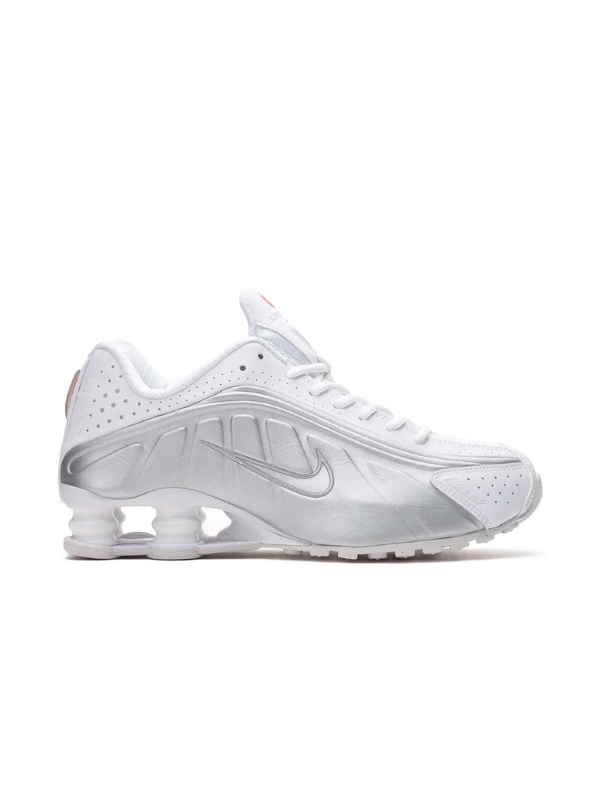 Nike Shox R4 White Metallic Silver